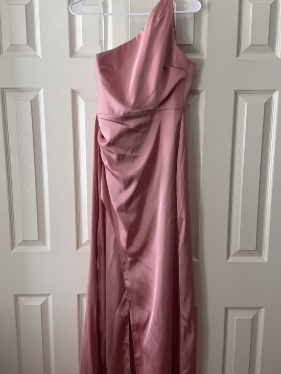 Azazie Dresses & Skirts - Azazie Dusty Rose One-Shoulder Formal Gown